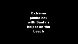 Santa's Helper Needs To Piss Before Risky Public Sex