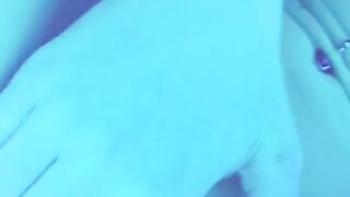 Playing With My Pierced Pussy In The Tanning Bed