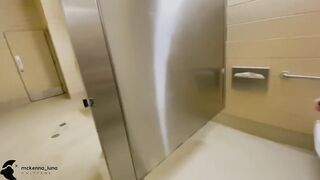 Sucking Daddy's Cock In The Gym Bathroom