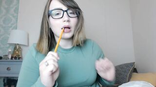 Pregnant Nerdy Slut Rides Bbc