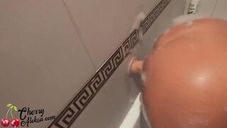 Milf Masturbate Pussy Dildo And Hardcore Sex In The Bathroom