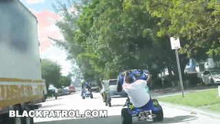 Black Patrol - Illegal Street Racing Black Thugs Get Busted By Milf Cops