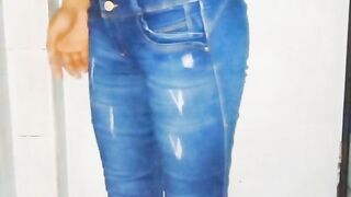 Wetlook Shower In Jeans