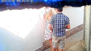 Daring Couple Caught Fucking In Public On Cctv Camera