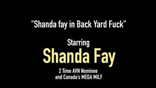 Huge Round Boobed Shanda Fay Does Some Hot Backyard Fucking