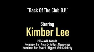 Cute Clubber Kimber Lee Sucks On Cock In The Back Of A Club