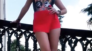 Turkish Brunette Bitch With Gorgeous Ass Sexy Legs And Big Tits