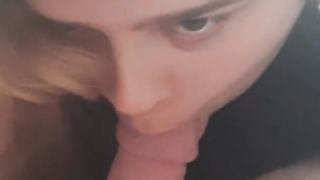 Pretty Teen Sucks On A Fat Daddy Dick