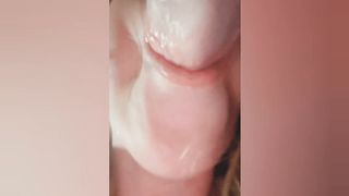 Daddy Loves To Fuck My Face - Real Close Up Deepthroat