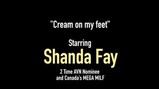 Busty Canadian Cougar Shanda Fay Milks Cock With Her Feet