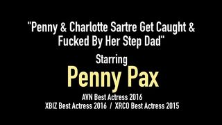 Penny Pax & Charlotte Sartre Scolded & Fucked By Step Dad