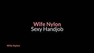 Hot Wife Handjob To Camera Guy With Huge Cumshot