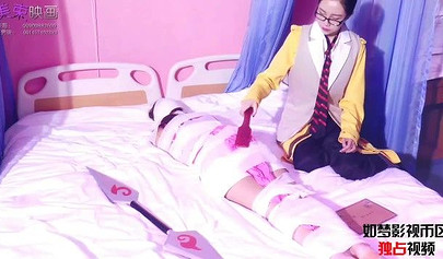 Asian Bondage In Different Ways At The Hospital