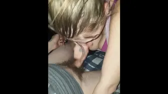 Homemade Trashy Blonde Sucks Till Cum In Mouth (Cumshot)