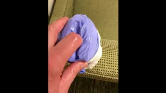 Making A Homemade Pussy With A Rubber Glove And A Towel