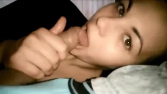 Insane Teen Sucks Dick While Parent Sleep Next Door