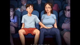 Summertime Saga: Stepbrother Fingers His Stepsister In The Cinema-Ep132