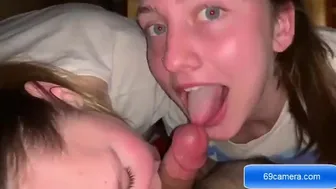 One Lucky Guy With 2 Bisexual Girls Make Good Sex