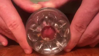 Big Guy Fuck Fleshlight Until Cumshot - Moaning Loud