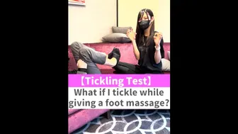 What If I Tickle While Giving A Foot Massage?♡ #Shorts