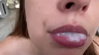 Cum In Mouth Close-Up