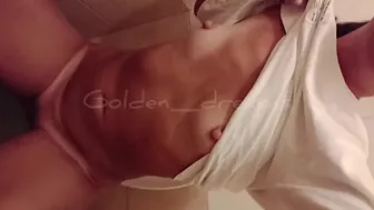 Powerful Golden Jet With Anal Gas