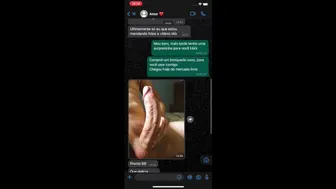 Troca De Mensagens Gostosas Entre Um Casal De Por Whatsapp E Terminou Com Uma Linda Gozada