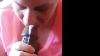 Submissive White Bitch Chokes Down Huge Bbc