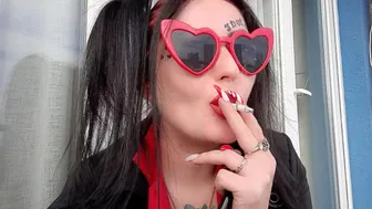 Sexy Smoking Fetish From Dominatrix Nika. Mistress Smokes 2 Cigarettes