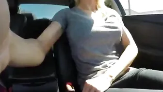 Crazy Blonde In The Car