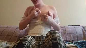 Playing With My Big Tits Is Fun