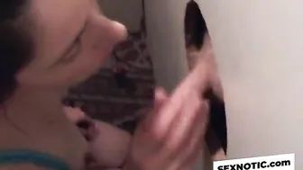 Glory Hole Surprise Premature Cum