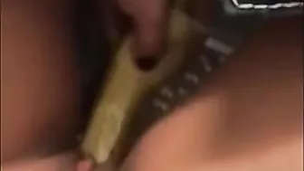 Public Masturbation On Plane With A Banana