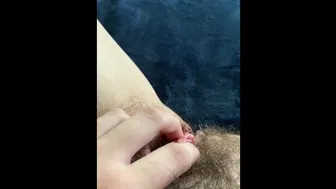 Playing With My Clit And Pussy Hair