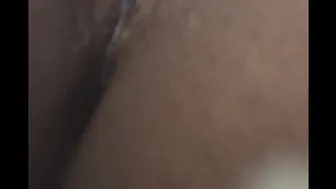 Pounding Tight Black Pussy With A Shaver Handle (Masterbation)