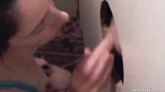 Glory Hole Surprise Premature Cum