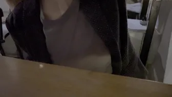 Wife Got So Horny When Dared To Show Tits In Public In See Through Shirt In A Bar Full Of People