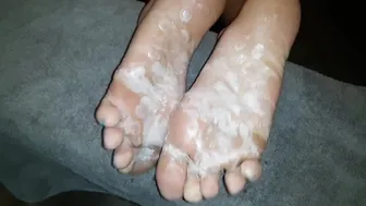 Covering My Gfs Soles In Hot Wax