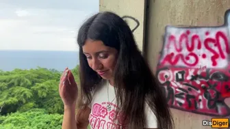 I Took My Stepsister To Abandoned House With Bats And Fucked Her With A View Of The Sea