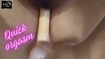 4K Quick Female Orgasm Close-Up