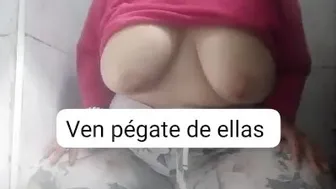 ¡Guau, Increíbles Tetas Grandes Rebotando! ¡¡Por Favor Lléname El Coño Con Leche