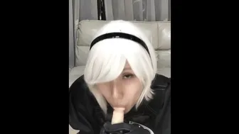 2B Blowjob Cosplay