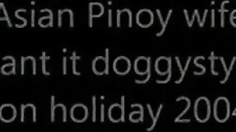 Asiatische Pinoy-Frau Will Es Im Urlaub Doggystyle