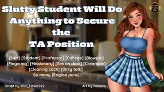 Slutty Student Will Do Anything To Secure The Ta Position