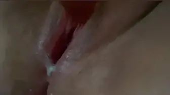 Teasing My Creaming Hairy Pussy