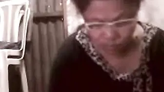 57-Year-Old Asian Granny Flashes On Webcam