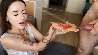 The Delivery Man Cum On Pizza And Fucked For Refusing To Pay…