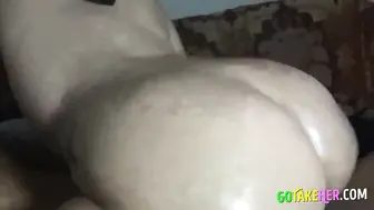 Big-Ass Amateur Rides Cock Until Filled With Cum