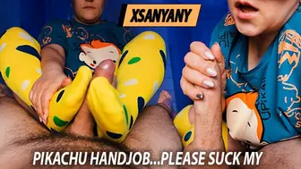 Pikachu Handjob… Please Suck My Hard Cock. Xsanyany