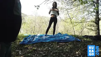 Outdoor Sex With My Boyfriend - Blowjob And More In The Forest